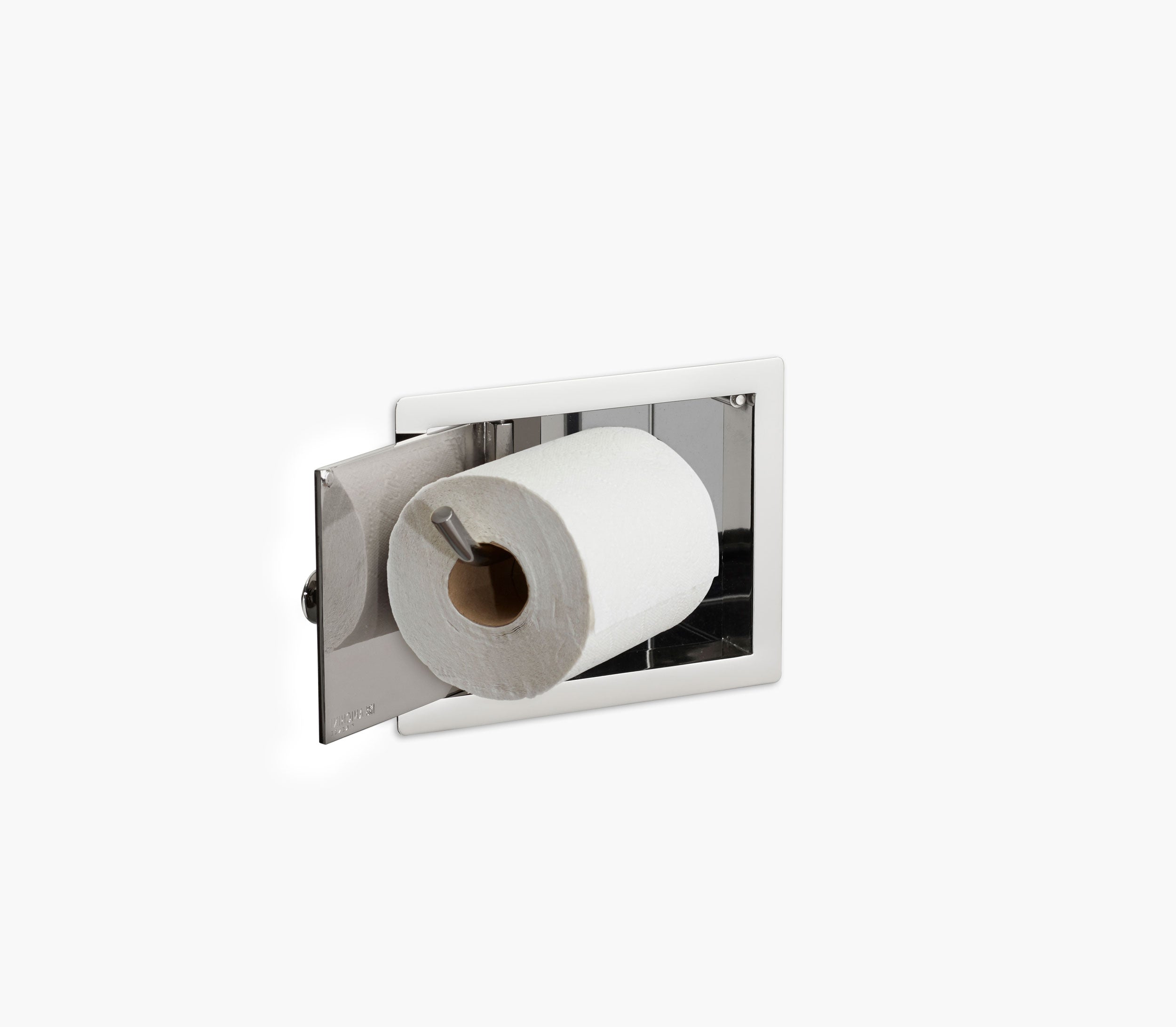 Wall Recessed Toilet Paper Holder II Open Right Product Image 2