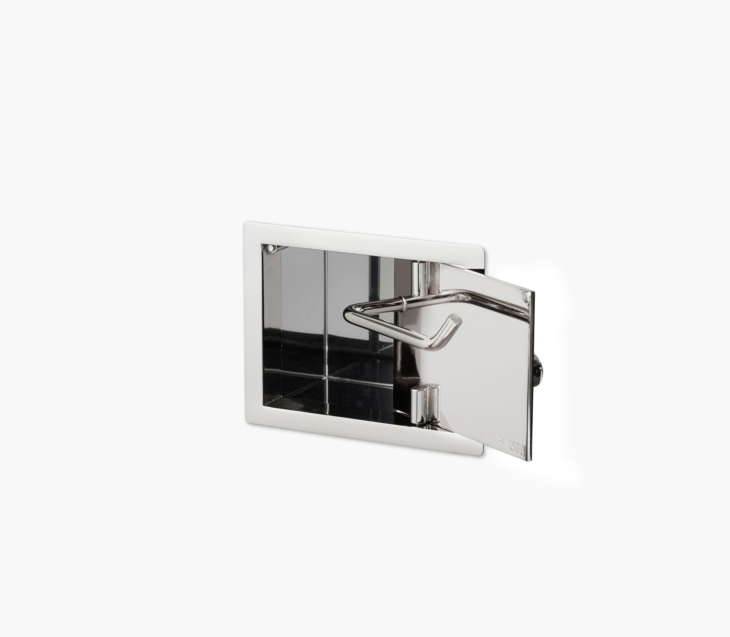 Wall Recessed Toilet Paper Holder II Open Left Product Image 3