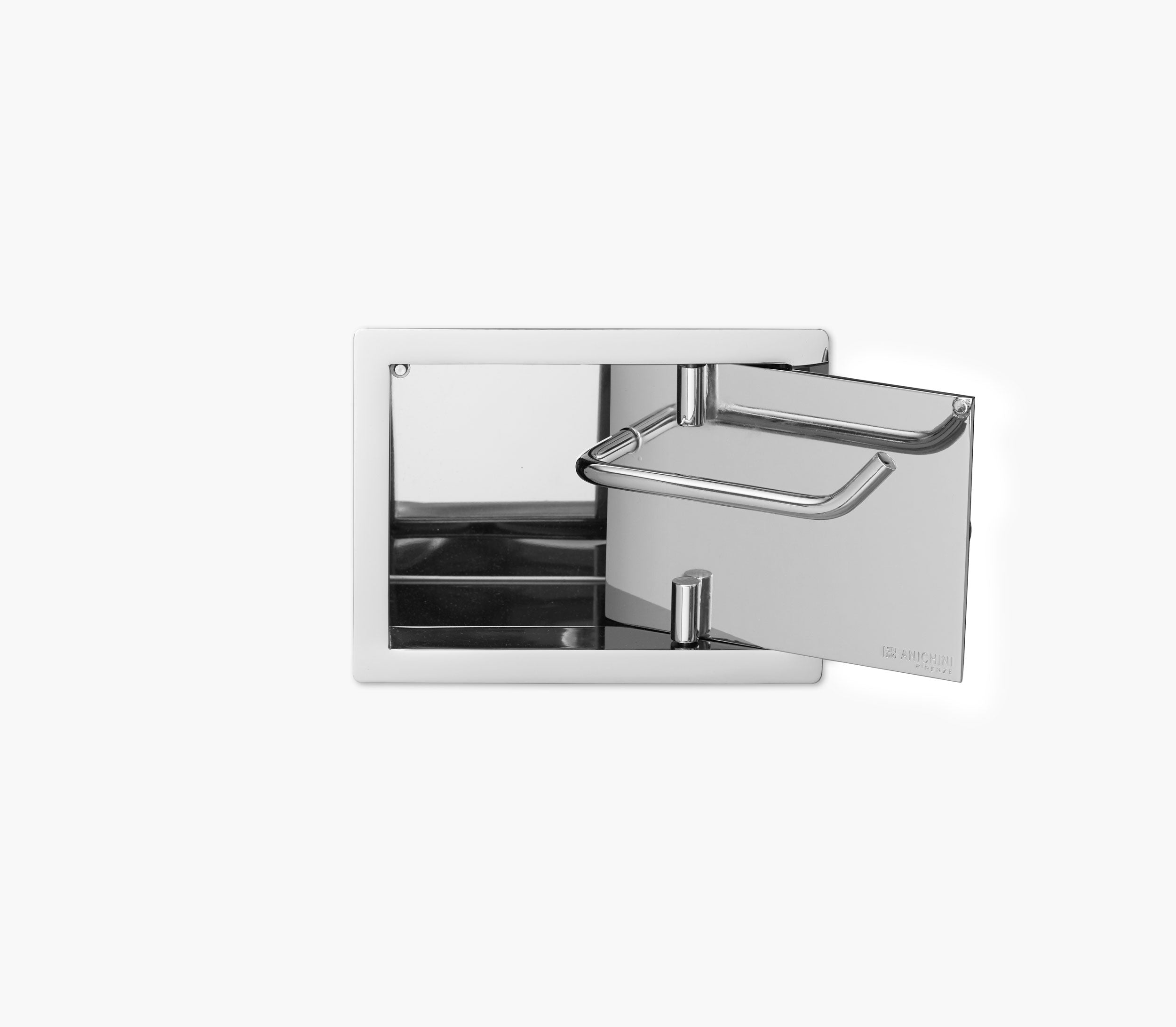 Wall Recessed Toilet Paper Holder II Open Left Product Image 5