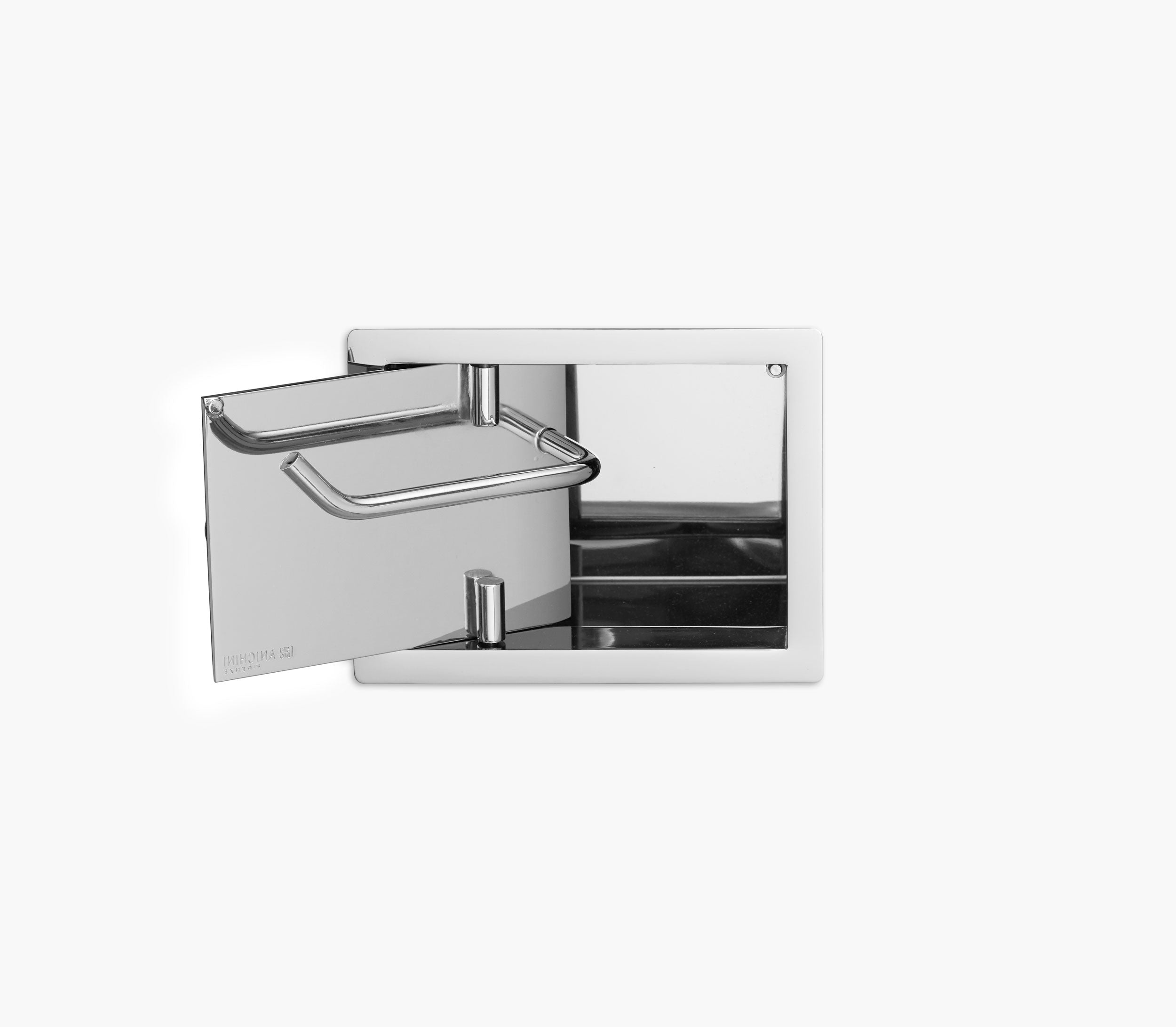 Wall Recessed Toilet Paper Holder II Open Right Product Image 5