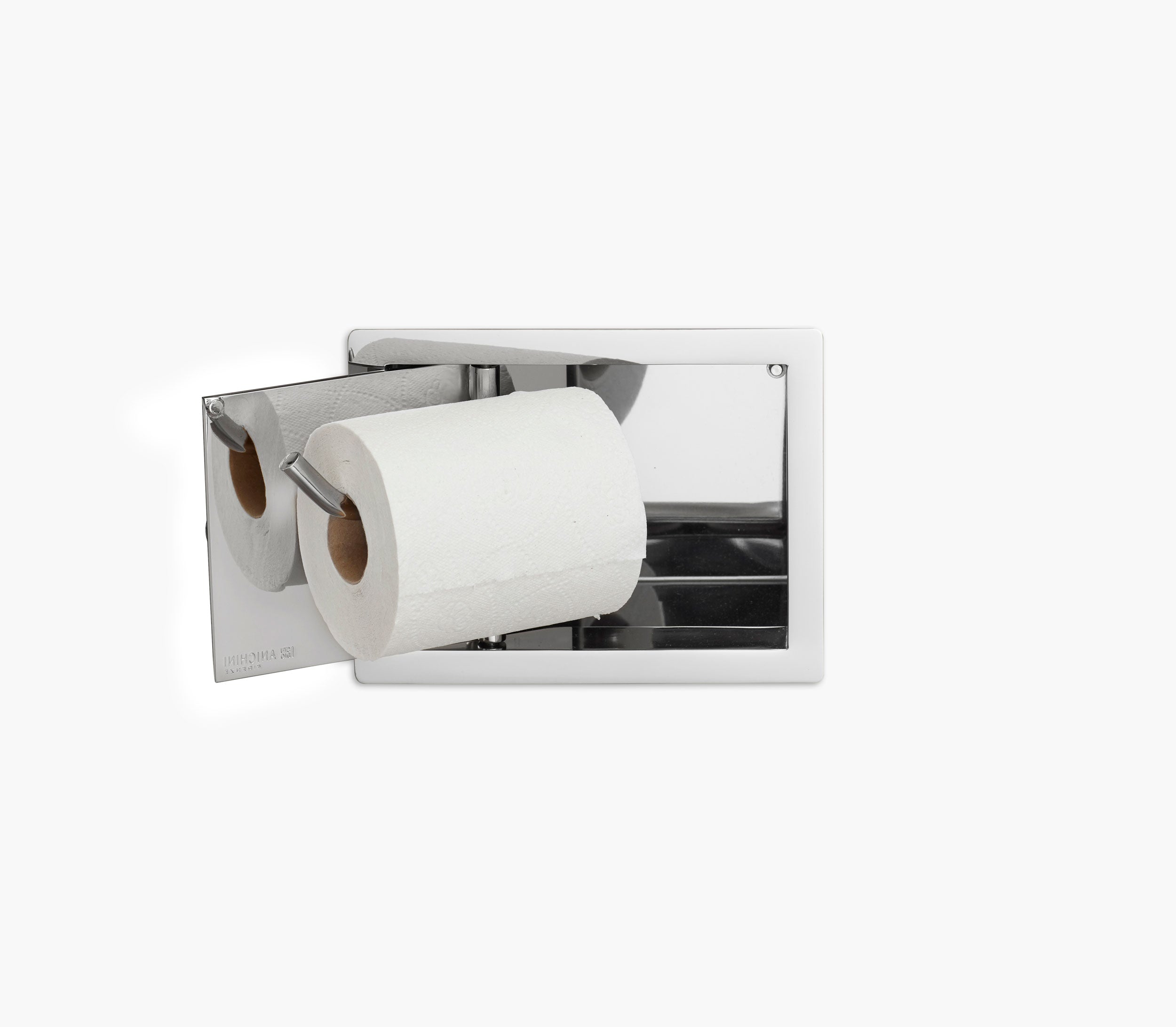 Wall Recessed Toilet Paper Holder II Open Right Product Image 6