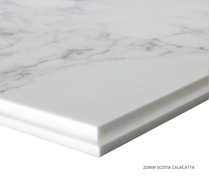 Marble Top Extra Wide Single Calacatta Product Image 4