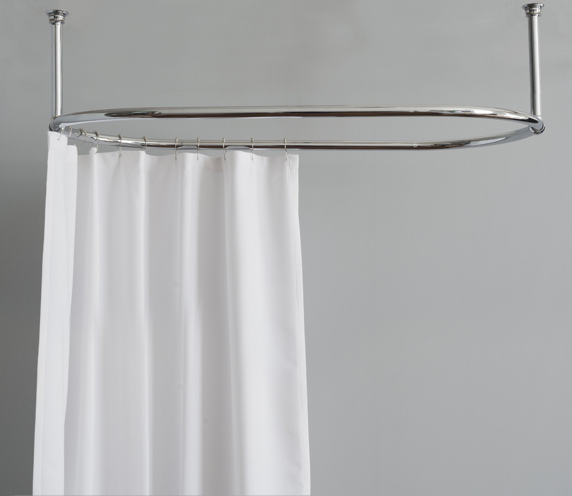 Shower Curtain Rail Oval Product Image 1